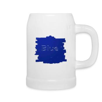Blue - Bierkrug - Weiß - Rechts