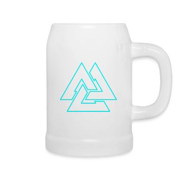 Odins Valknut - Beer Mug - white - Right