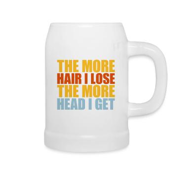 I get more head - Beer Mug - white - Right