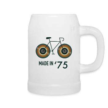 Vintage LP Rennrad Herren aus dem Jahr 1975 - Bierkrug - Weiß - Rechts