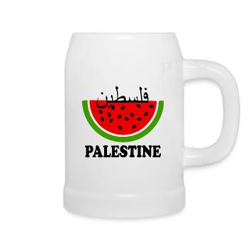 Palästina wassermelone فلسطين - Bierkrug - Weiß - Rechts
