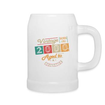 Original 2000 Vintage - 2000 Geburtstagsgeschenk - Bierkrug - Weiß - Rechts