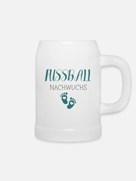 Fußball Nachwuchs - Bierkrug - Weiß