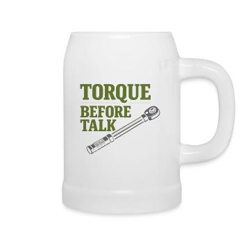 Tractor Mechanic Diesel Repair Tech - Beer Mug - white - Right