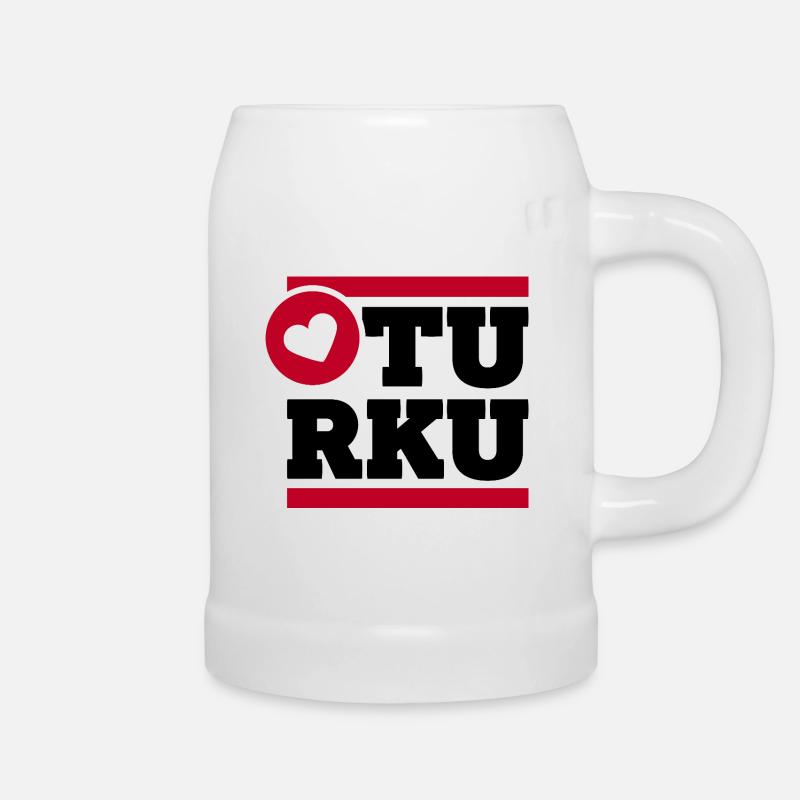 On a light background - Beer Mug - white