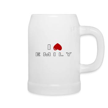 I hate Emily - Beer Mug - white - Right