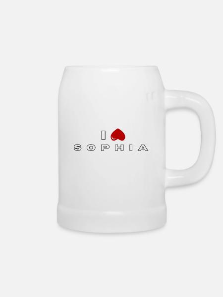 Ich hasse Sophia - Bierkrug - Weiß
