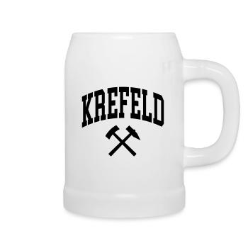 Krefeld - Bierkrug - Weiß - Rechts