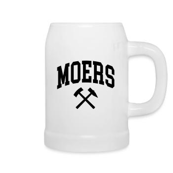 Moers - Chope en céramique - blanc - Droite