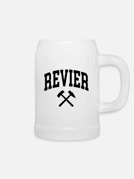 Revier - Bierkrug - Weiß