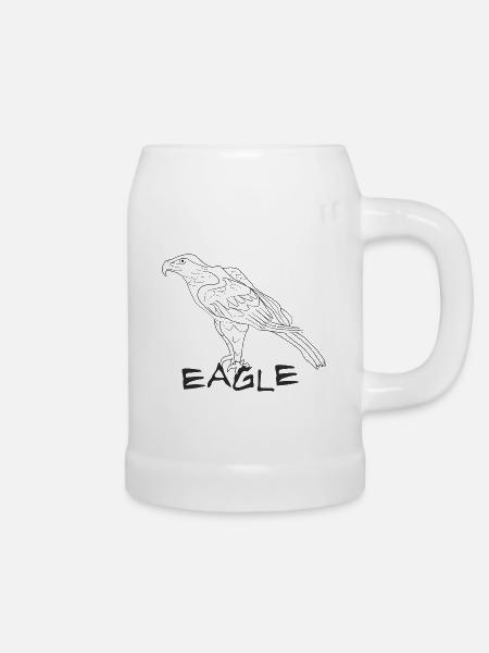 Eagle - Bierkrug - Weiß