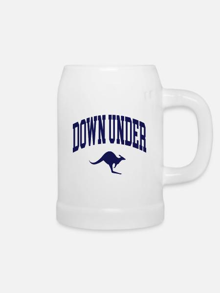 Down Under - Bierkrug - Weiß