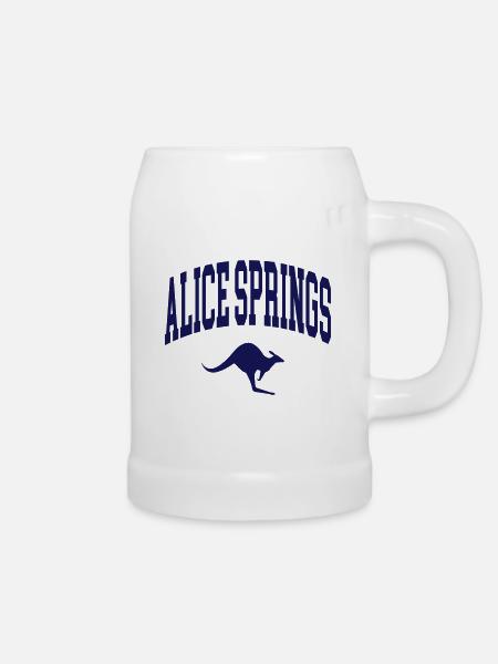 Alice Springs - Bierkrug - Weiß