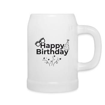 Happy Birthday - Beer Mug - white - Right