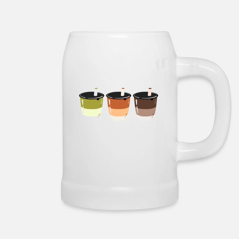Bubble Tea - Boisson - Création de logo - Chope en céramique - blanc