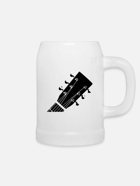 Guitar Head - Bierkrug - Weiß