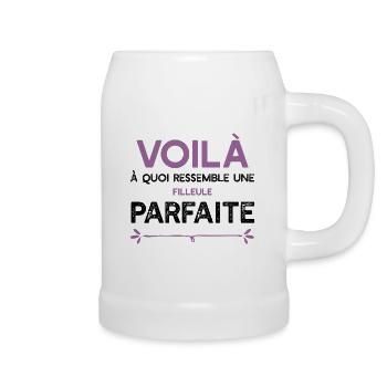 Une Filleule parfaite cadeau - Chope en céramique - blanc - Droite