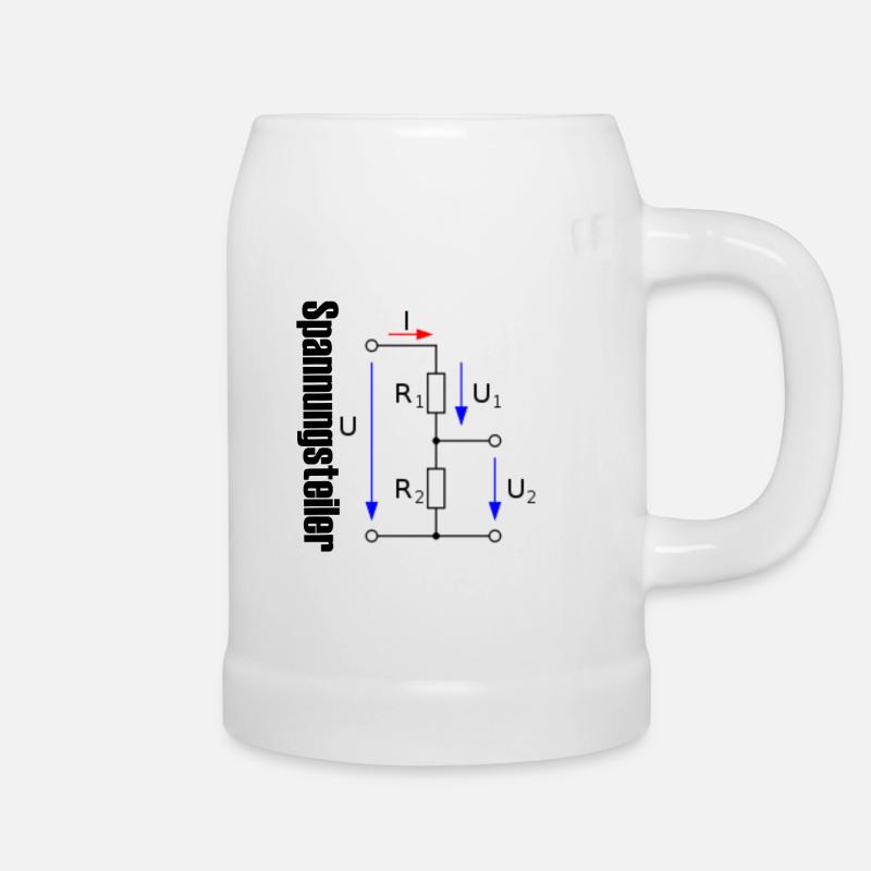 Electrical engineering shirt - Beer Mug - white