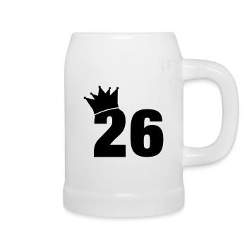 26_krone_f1 - Bierkrug - Weiß - Rechts