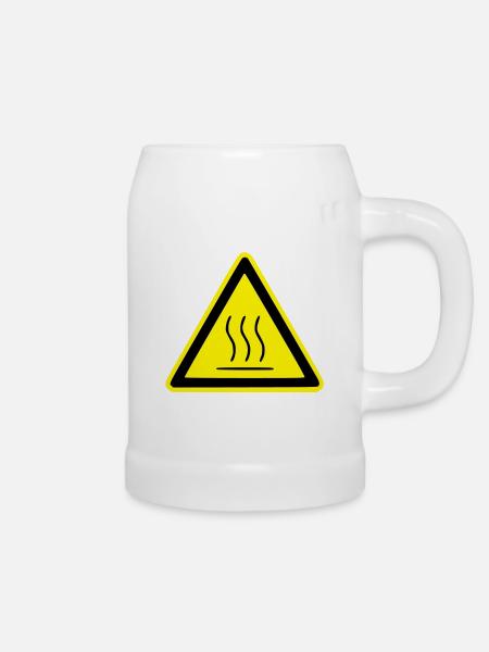 hot surface - Bierkrug - Weiß