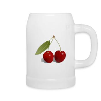 cherries - Beer Mug - white - Right