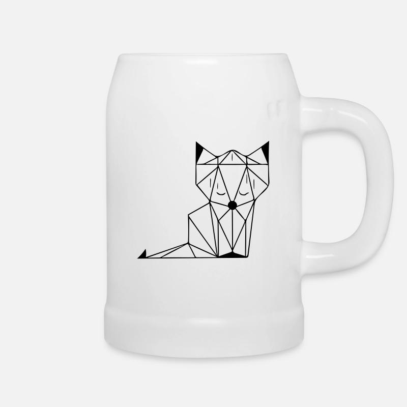 Fox - Beer Mug - white