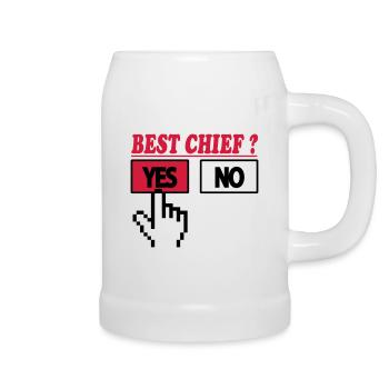 Best chief ? yes 222 - Beer Mug - white - Right