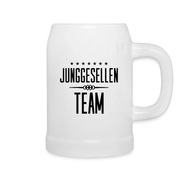 junggesellen team - Bierkrug - Weiß - Rechts