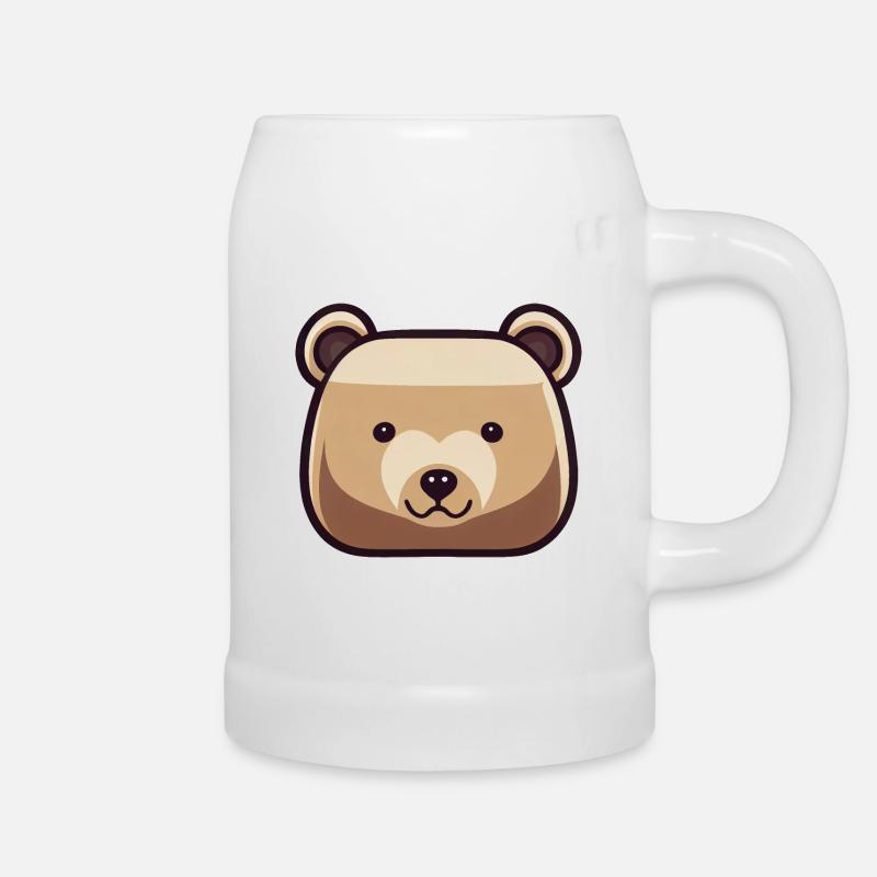 Bear / Bär - Bierkrug - Weiß