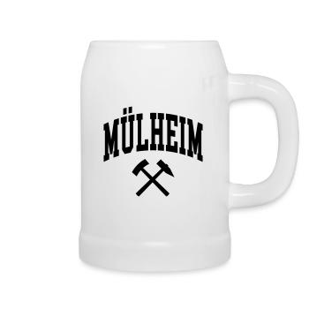 Mülheim - Chope en céramique - blanc - Droite