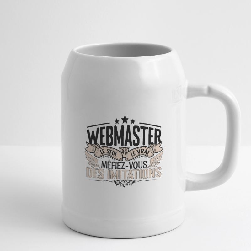 Webmaster cadeau Webmaster le vrai Webmaster Chope en céramique