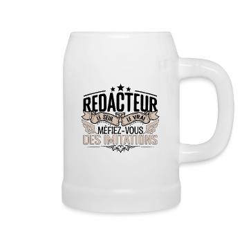 Rédacteur cadeau Rédacteur le vrai Rédacteur - Chope en céramique - blanc - Droite