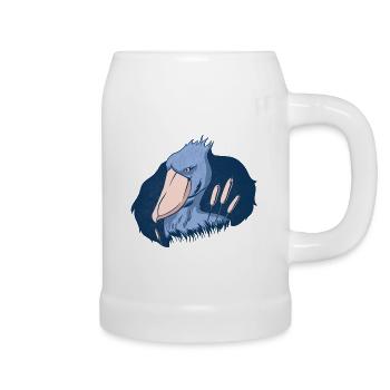 Shoebill Bird Ornithologist Forest I Gift - Beer Mug - white - Right