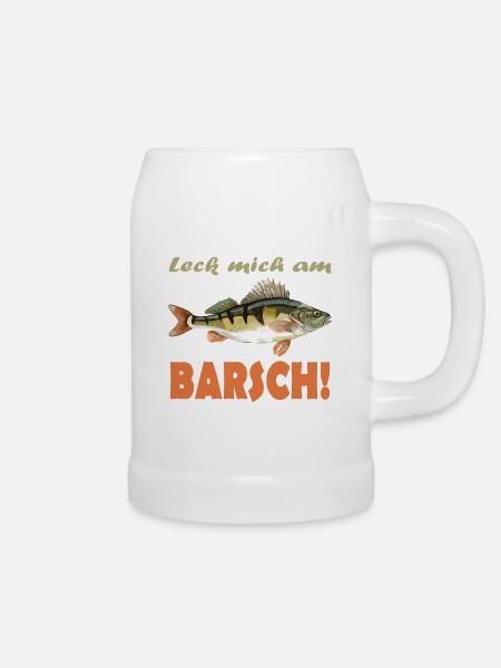 Leck mich am Barsch! - Bierkrug - Weiß