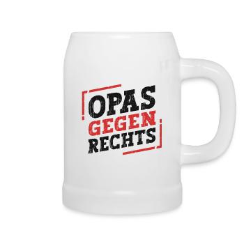Opas Gegen Rechts - Bierkrug - Weiß - Rechts