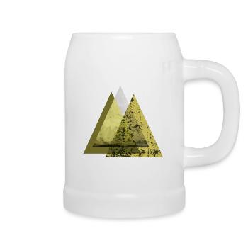 Mountains climber - Beer Mug - white - Right
