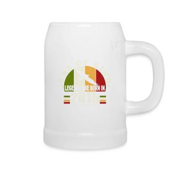 Legend Born 2015 9 Year Old Birthday - Beer Mug - white - Right