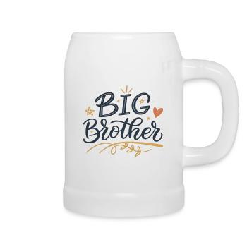 GESCHENK FÜR BRUDER - Bierkrug - Weiß - Rechts