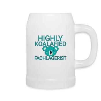 Fachlagerist Koalafied - Bierkrug - Weiß - Rechts