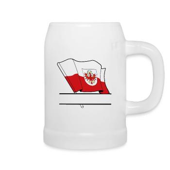 Tirol Flag – Namespace - Beer Mug - white - Right
