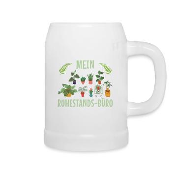 Mein Ruhestands-Büro - Bierkrug - Weiß - Rechts