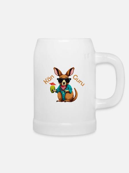 Kän Guru - Bierkrug - Weiß