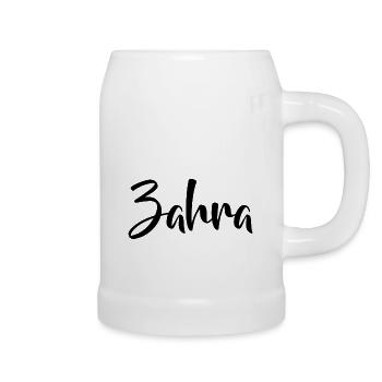 First name Zahra - Beer Mug - white - Right