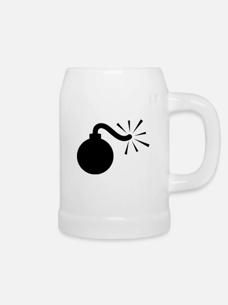 BOMB Booom! - Bierkrug - Weiß