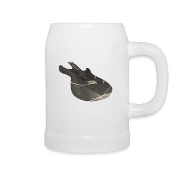 Guitare - Guitare - Chope en céramique - blanc - Droite