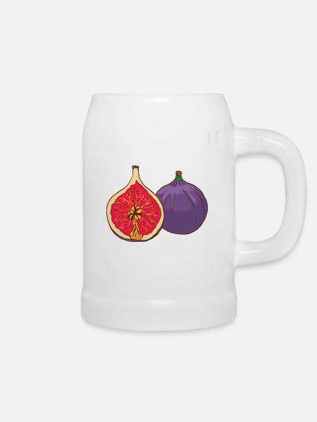 Echte Feigen - Bierkrug - Weiß