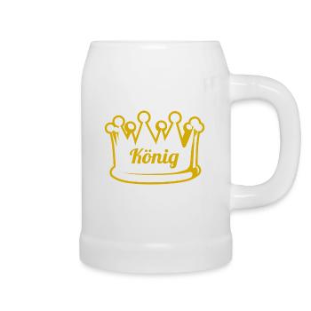 king - Beer Mug - white - Right