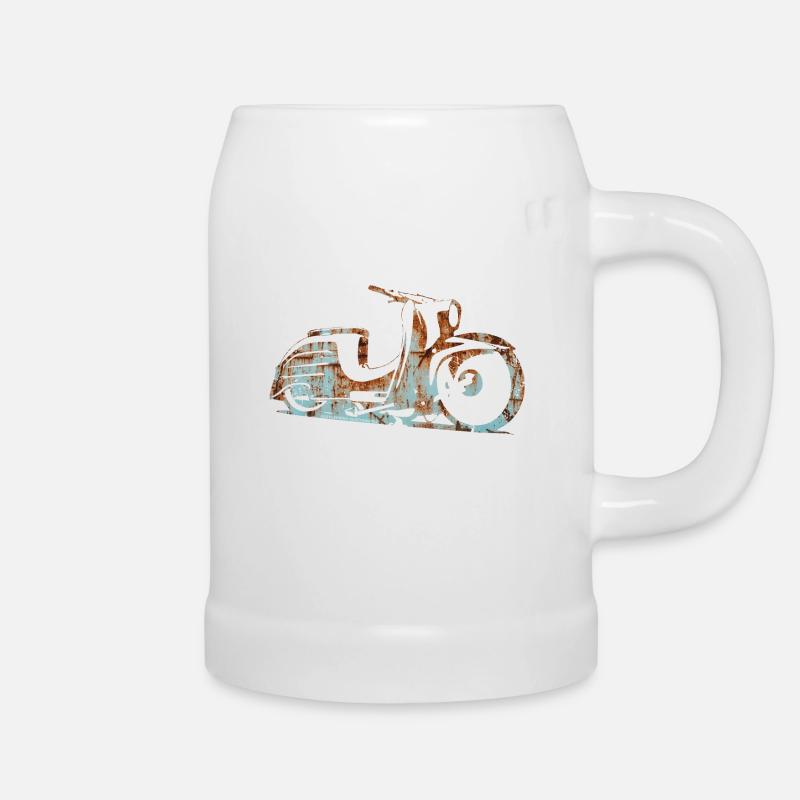 Simson Schwalbe KR51 - Rust is not a Crime - Bierkrug - Weiß