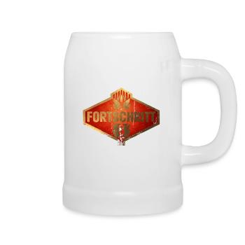 Fortschritt DDR Kombinat Landmaschinen Vintage - Bierkrug - Weiß - Rechts