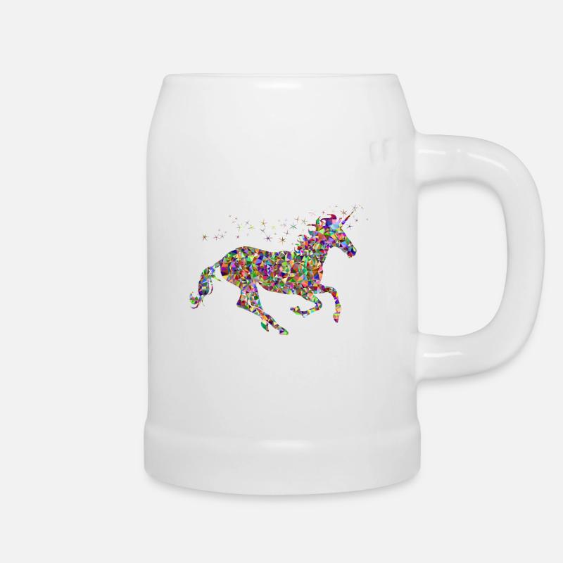 Einhorn - Bierkrug - Weiß